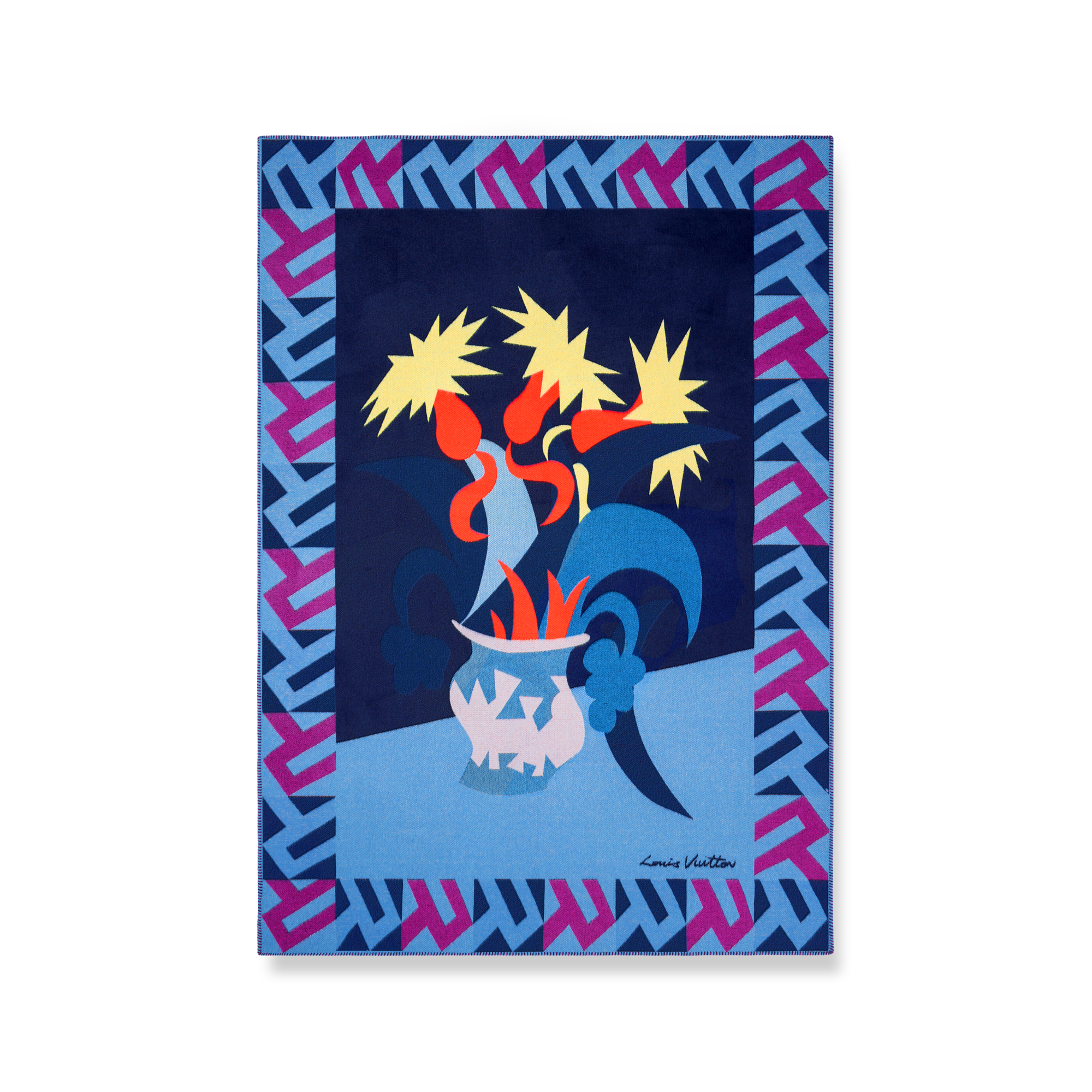 Louis Vuitton 花柄ブランケット Animali Fantastici Flowers Throw Blanket - Luxury Home and Art of